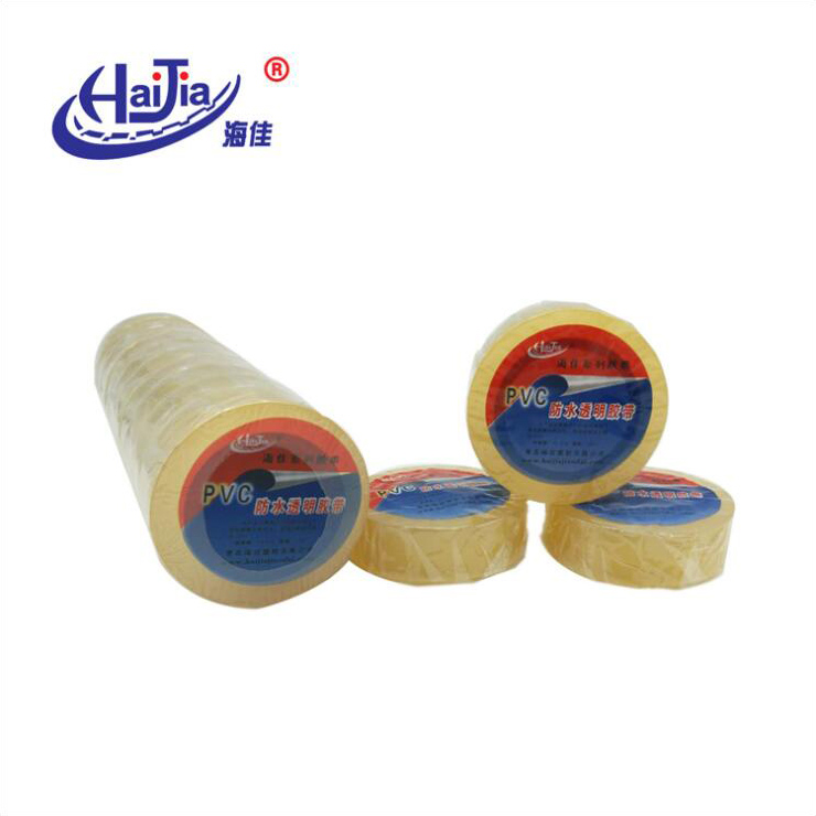 Waterproof clear PVC electrical tape